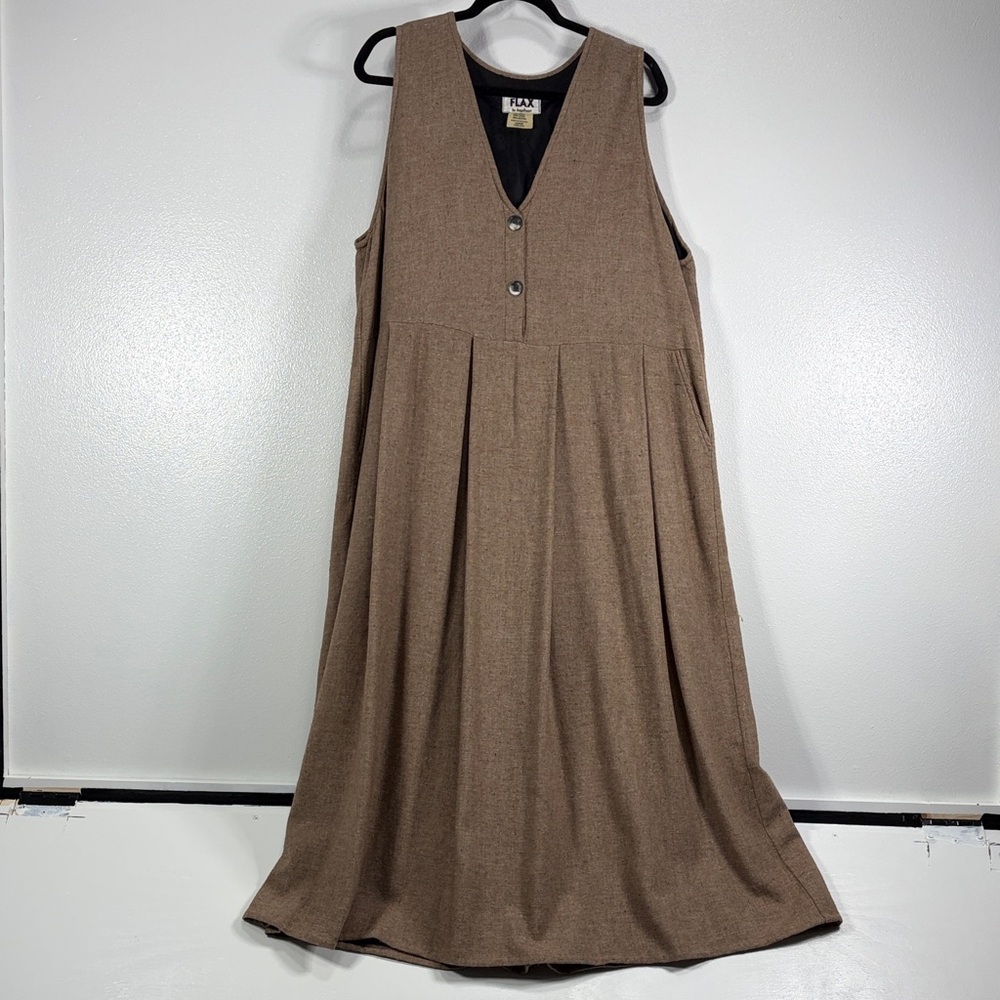 FLAX langenlook wool blend maxi dress size large